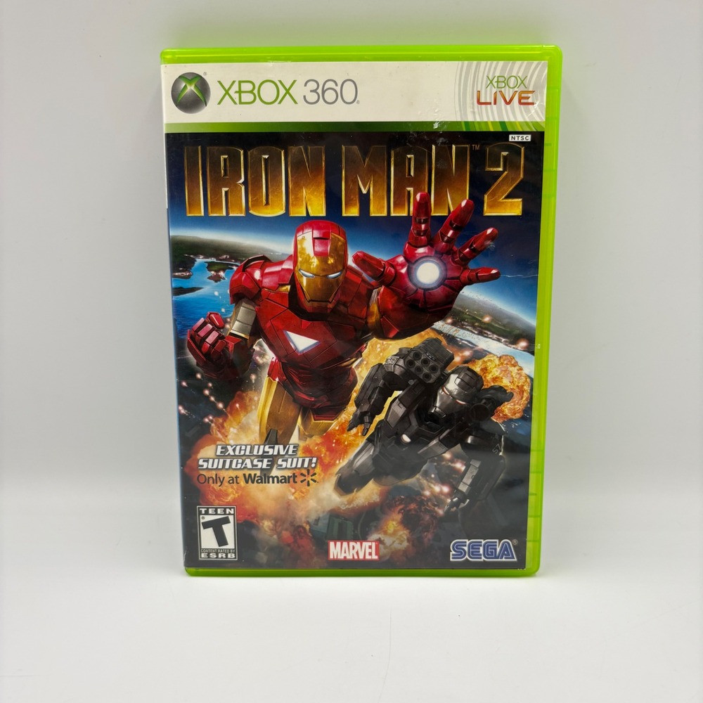 Sega Iron Man 2 Xbox 360 Game Walmart Exclusive Marvel Good Condition